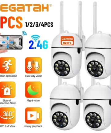 2.4G 1080P Cameras Wifi Video Surveillance IP Outdoor Security Protection Monitor 4.0X Zoom Home Wireless Track Alarm Waterproof