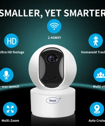 8MP 4K WiFi Security Camera Home Indoor Baby/Elderly Monitor AI Automatic Tracking Night Vision Audio CCTV Security Camera