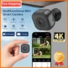 4K Mini Security Camera Full Color Night Vision High Definition WiFi Monitor Waterproof Motion Detect Surveillance Smart Home