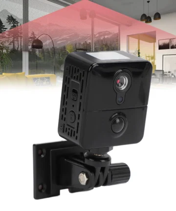 Indoor Security Camera Small Security Camera Human Detection 1080P Night Vision 2 Way Talk 1200mAh Battery Wireless WiFi Camera