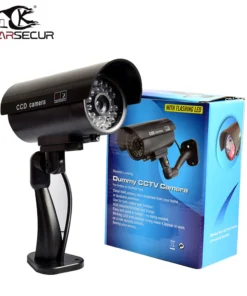 Smarsecur Fake Camera Dummy Waterproof Security CCTV Surveillance Camera With Flashing Red Led Light Outdoor Indoor