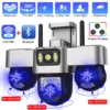 WiFi Security Cameras 3 PTZs IP Camera Outdoor Wireless CCTV Smart Home Protection Rotate Monitor Motion Detection Surveillance