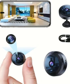 Wireless Mini WiFi Security Camera with Night Vision Motion Detection Rechargeable Battery Easy to Mount & App-Controlled